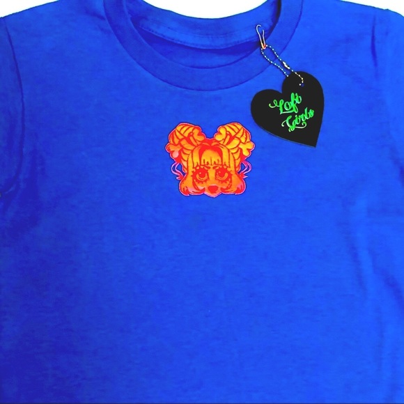 Goth Girl Y2K Anime Zombie Baby Lofi Girls Cotton Shirt - Picture 5 of 8